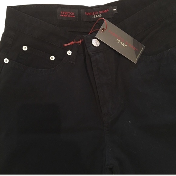 NWT Fabrizio Gianni FJ128 black jeans size 8 - Picture 5 of 7
